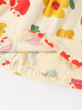 Summer Baby Kids Girls Floral Pattern Sleeveless Strap Top Dress And Bloomers Casual Clothing Set - MyKids-USA™