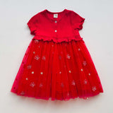 Summer Arrival Baby Kids Girls Short Sleeves Stars and Butterfly Pattern Embroidered Tulle Patchwork Dress - MyKids-USA™