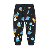 Baby Boy Planet Print Pattern Comfortable Cotton Trousers