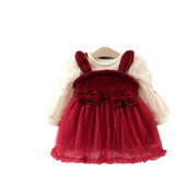 Autumn and Winter Arrival Baby Girls Long Sleeves Crew Neck Top and Rabbit Design Dress - MyKids-USA™