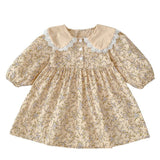 Spring Baby Girls French-style Floral Long-sleeved Onesies and Dress – Princess Sister Matching