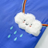 Summer Arrival Cute Cloud Cartoon Pattern Short Sleeves Dress for Stylish Girls - MyKids-USA™