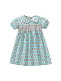 Summer Baby Kids Girls Short Sleeves Flowers Print Dress - MyKids-USA™