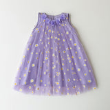 Summer Arrival Flowers Pattern Sleeveless Tulle Dress for Stylish Girls - MyKids-USA™