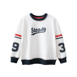Children Slogan Print Pattern Korean Style Velvet Warm Hoodie