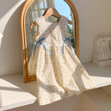 Summer Arrival Baby Kids Girls Vintage Lace Sleeveless Flowers Pattern Printed Dress - MyKids-USA™