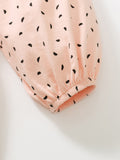 Spring Baby Grils Long Sleeve Cute Cat Design Pink Polka Dot Dress - MyKids-USA™
