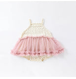 Summer Arrival Baby Girls Cute Floral Sleeveless Dress Design Onesies - MyKids-USA™