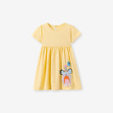 Summer Arrival Animals Cartoon Pattern Short Sleeves Dress for Stylish Girls - MyKids-USA™