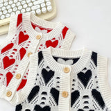 Autumn Heart Style Sleeveless Knitwear Cardigan - MyKids-USA™