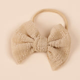 Baby Simple Style Bow Tie Hair Tape For Children 2 pcs.
