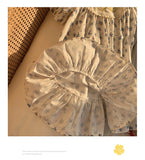 Summer Baby Kids Girls French Short Sleeves Floral Pattern Embroidered and Printed Dress - MyKids-USA™