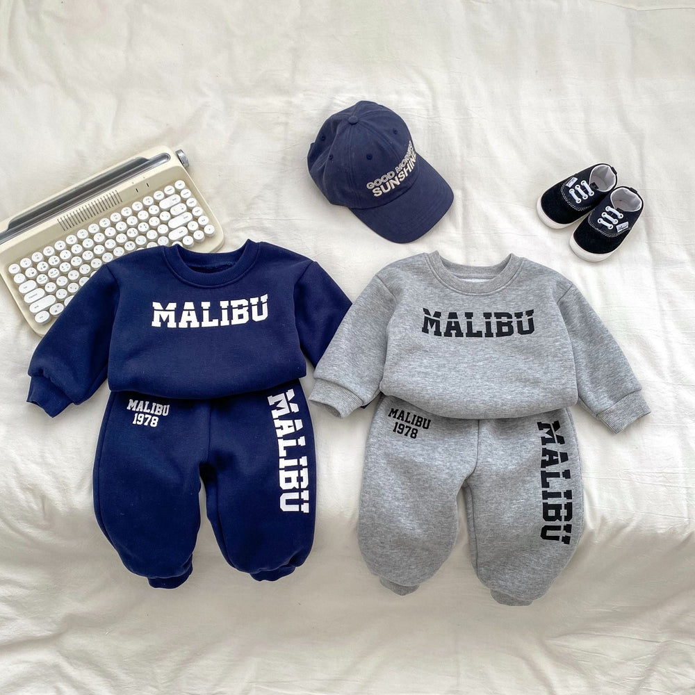 Arrival Autumn Boys Long Sleeves Letters Print Pullover and Versatile Pants – Matching Set - MyKids-USA™