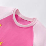 Summer Arrival Cartoon Unicorn Pattern Short Sleeves Dress for Stylish Girls