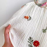 Summer New Arrival Girls Sleeveless Flowers Pattern Thin Dress - MyKids-USA™