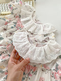 Summer Baby Girls Flowers And Butterfly Pattern Short Sleeves Onesies/Dress - MyKids-USA™