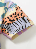 Spring And Summer Baby Girls Short Sleeves Animals Collection Dress - MyKids-USA™