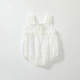 Summer Arrival Baby Girls Cute Thin Beige Sleeveless Onesies - MyKids-USA™
