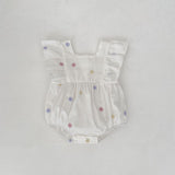 Summer Arrival Star Pattern Fly Sleeves Square Neck Dress/Onesies for Stylish Girls - MyKids-USA™