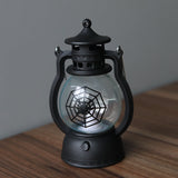 Halloween Vintage Hanging Oil Lamp Electronic Candle Pumpkin Light