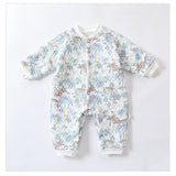 Baby Unisex Cartoon Print Cotton Padded Thickened Winter Romper - MyKids-USA™