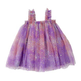 New Design Summer Kids Girls Elegant Fairy Style Sequin Mesh Sleeveless Dress - MyKids-USA™