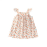 Baby Floral Graphic Sleeveless Sling Casual Dress - MyKids-USA™