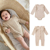 Autumn Hot Selling Baby Unisex Tiny Dots Pattern Long Sleeves Onesies and Rompers - MyKids-USA™
