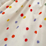 Summer Girls Coloful Dots Pattern Short Sleeves Onesies and Girls’ Dress – Princess Sister Matching Set - MyKids-USA™
