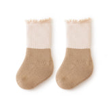 Baby Kids Unisex Color Patchwork Comfortable Ruffle Fringe Crew Socks - MyKids-USA™