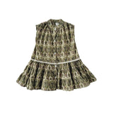 Summer Kids Girls Sleeveless Vintage Style Single Breasted Dress - MyKids-USA™