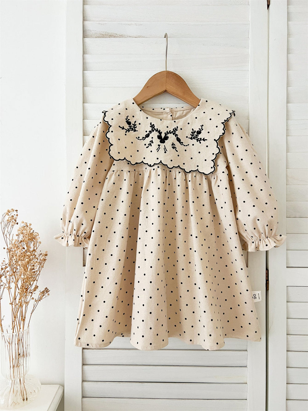 Arrival Baby Girls Long Sleeves Dots Pattern Dress - MyKids-USA™