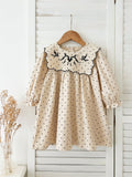 Arrival Baby Girls Long Sleeves Dots Pattern Dress - MyKids-USA™