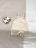New Arrival Summer Baby Kids Unisex Solid Color Cotton Overalls Onesies - MyKids-USA™