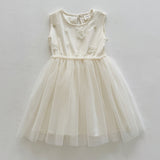 Summer Arrival Butterfly Pattern Embroidered Sleeveless Dress for Stylish Girls