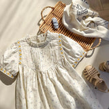 Summer Arrival Baby Kids Girls Cute Short Sleeves Flowers Pattern Printed Dress - MyKids-USA™