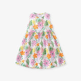 Summer Baby Girls Sleeveless Tropical Floral Print Dress - MyKids-USA™