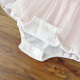 Summer Arrival Baby Girls Cute Waffle Grid Sleeveless Dress Design Strap Onesies
