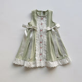 Summer Arrival Baby Kids Girls Vintage Lace Sleeveless Flowers Pattern Dress