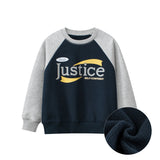Arrival Kids Letters Printed Pattern Crew Neck Long Sleeves Warm Cozy Pullover - MyKids-USA™