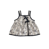 Summer Baby Kids Girls Flowers Pattern Sleeveless Strap Onesies, Top Dress And Solid Color Shorts Clothing Set - MyKids-USA™