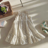Summer Arrival Baby Kids Girls Cute Sleeveless Flowers Pattern Printed Dress - MyKids-USA™