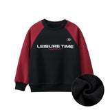 Arrival Casual Kids Letters Pattern Crew Neck Long Sleeves Warm Cozy Pullover - MyKids-USA™