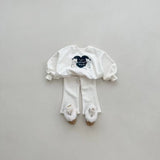 Autumn Baby Kids Unisex Casual Letters and Teddy Bears Pattern Long Sleeves Top Pullover and Pants Clothing Set