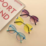 Kids Boy And Girl Cartoon Animal Shape Round Frame Fashion Sunglasses - MyKids-USA™ - Flyclothing LLC