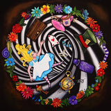 Black Market Art Company Alice Goes Down the Hole Print