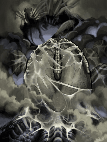 Black Market Art Company Alien Egg Print