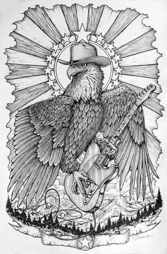 Black Market Art Company America Fuck Yea Print - Black Market Art Company - Flyclothing LLC