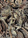 Black Market Art Company Ascending Koi& Print