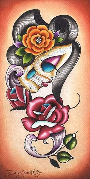 Black Market Art Company Sanchez Autumn Rose Print - Black Market Art Company - Flyclothing LLC